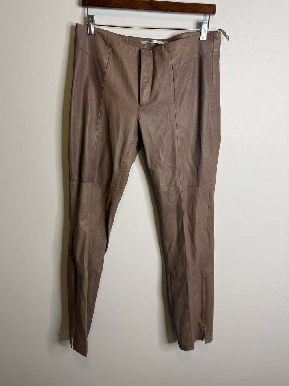 TRULY by two buttery soft brown leather pants size 48